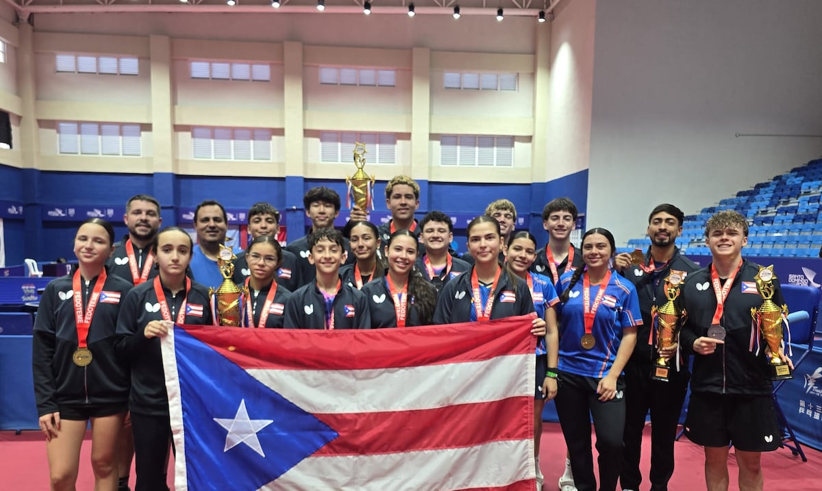 Tres oros y una plata para Puerto Rico en el Campeonato del Caribe Juvenil de Tenis de Mesa