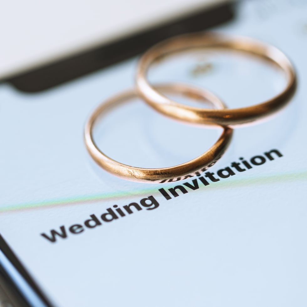Una foto de archivo de una boda.