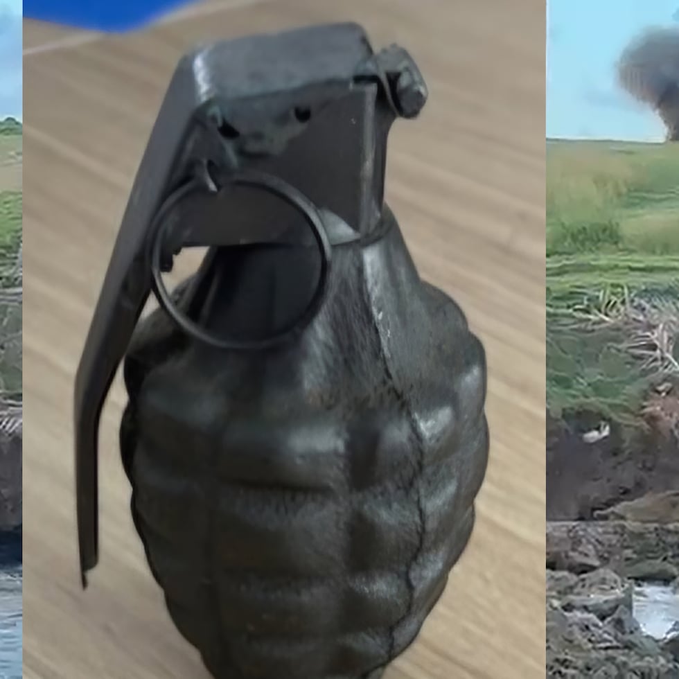 La Policía indicó que el humo oscuro que salió al demoler la granada en Isla de Cabra probaba que tenía carga explosiva activa en el interior.
