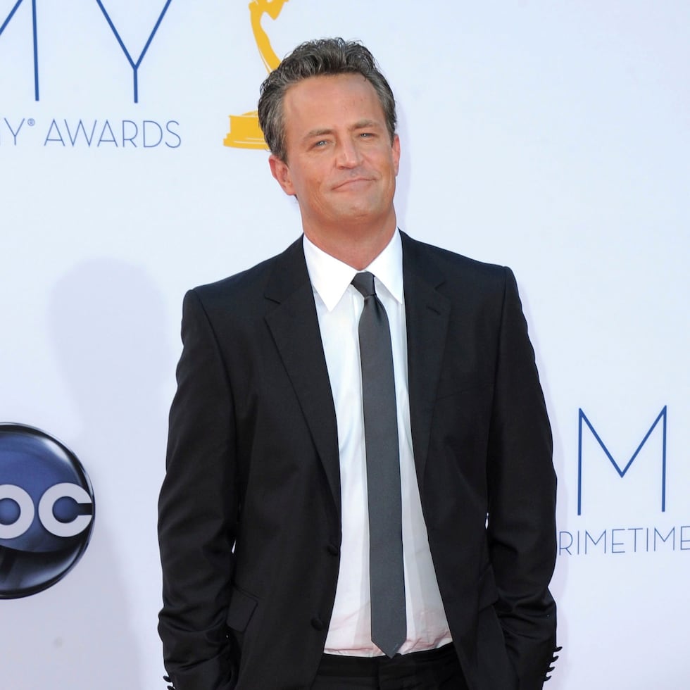 Actor Matthew Perry arrives at the 64th Primetime Emmy Awards in Los Angeles on Sept. 23, 2012.