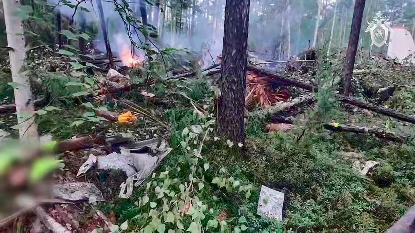 El Ministerio de Situaciones de Emergencia de Rusia indicó anteriormente que había encontrado el fuselaje en llamas del avión.