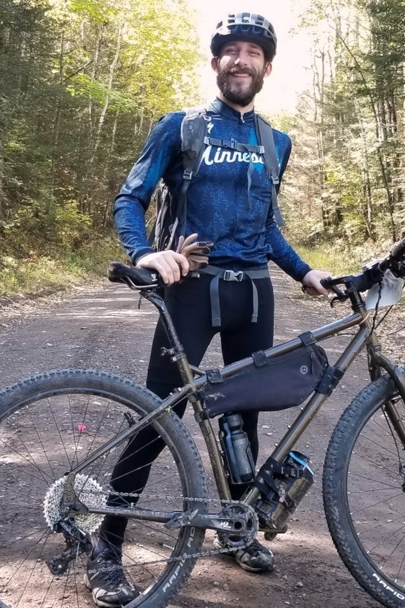 This undated photo provided by Michael Pretti shows Alex J. Pretti, the man who was shot by a federal officer in Minneapolis on Saturday, Jan. 24, 2026. (Michael Pretti via AP)