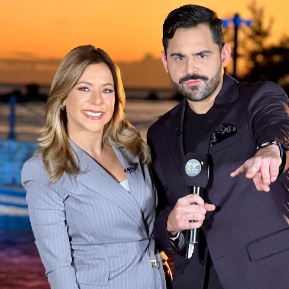 Maricarmen Ortiz y Manuel Crespo, reporteros anclas de "En la mañana" de TeleOnce.