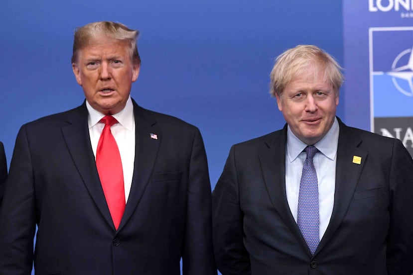 Donald Trump y Boris Johnson. (Agencia EFE)
