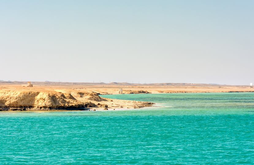 Vista de la costa de Marsa Alam, en Egipto.