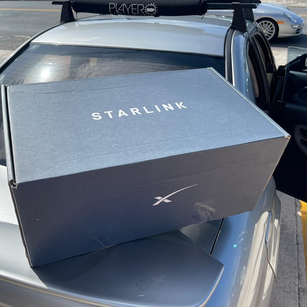 Una imagen de archivo de un equipo de Starlink.