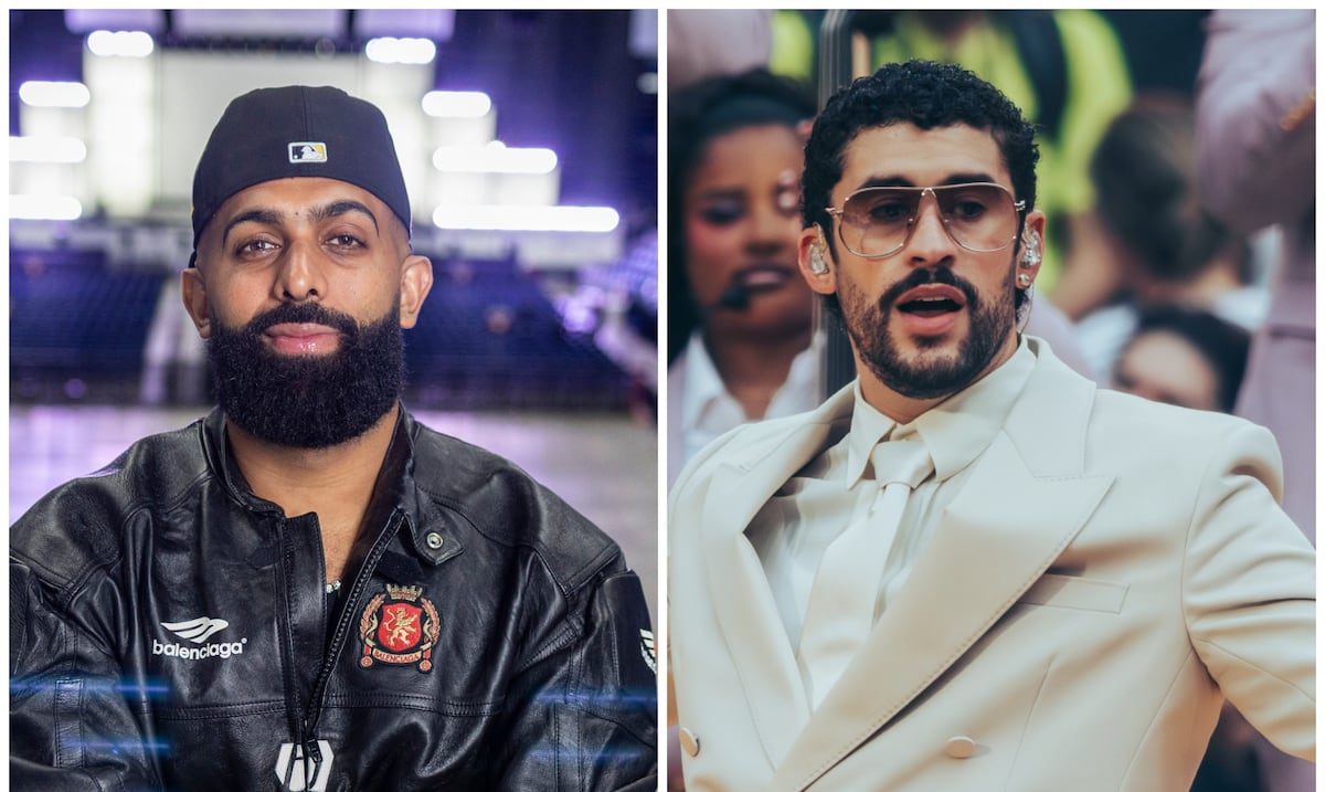 Bad Bunny sorprende a 60,000 fans en Madrid con la aparición de Eladio Carrión en su quinto concierto
