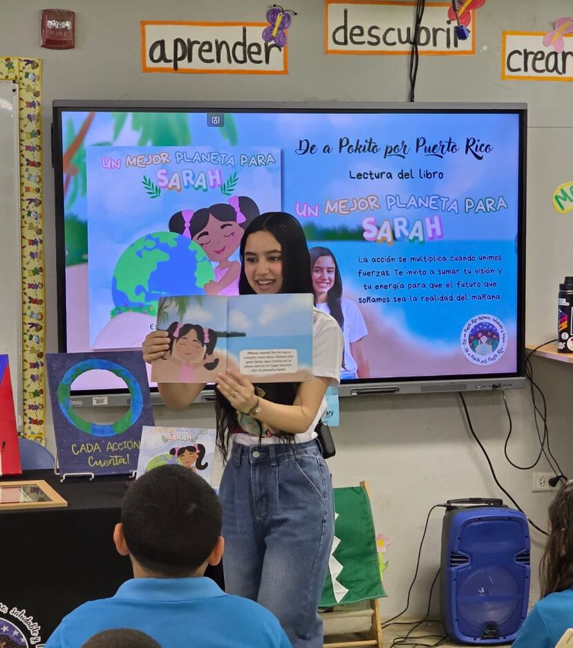 Pérez Escalera, que visita escuelas como parte de su labor en De a Pokito por Puerto Rico, está recaudando fondos para poder cubrir su viaje.