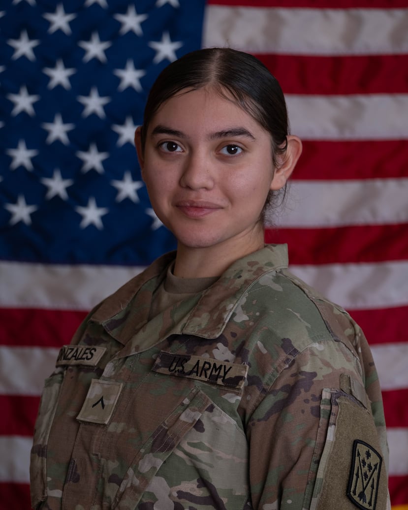 Foto provista por el Ejército de Estados Unidos de la soldado Isabella Gonzales, de 19 años, y de Carrollton, Texas, quien fue una de dos militares que fallecieron en Jordania.