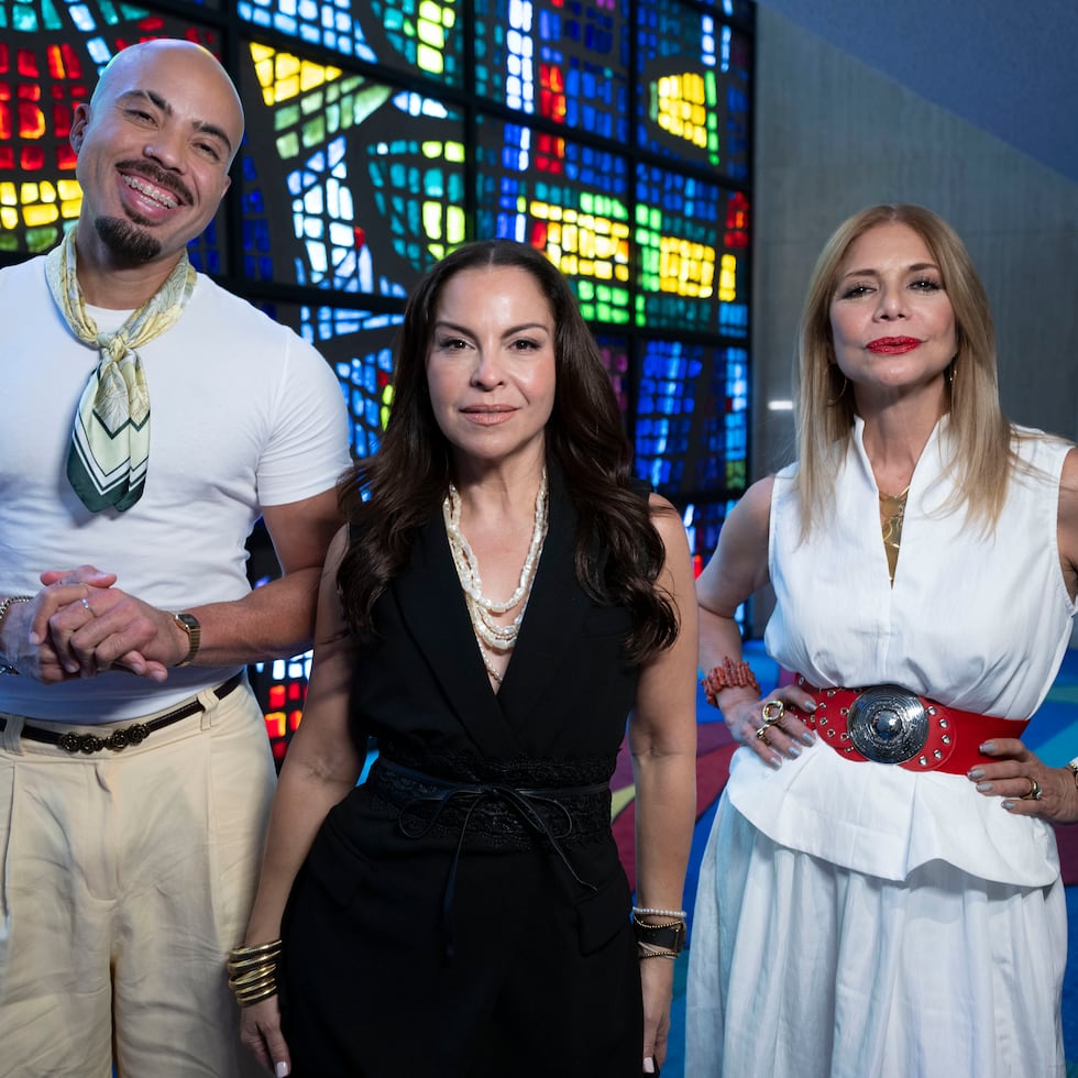 Andrés Waldemar, Wanda Sais y Linnette Torres.