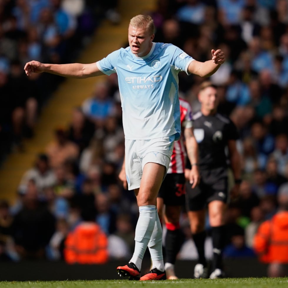 Erling Haaland, una de las principales figuras del Manchester City, también figura entre los futbolistas con los salarios más altos del club.