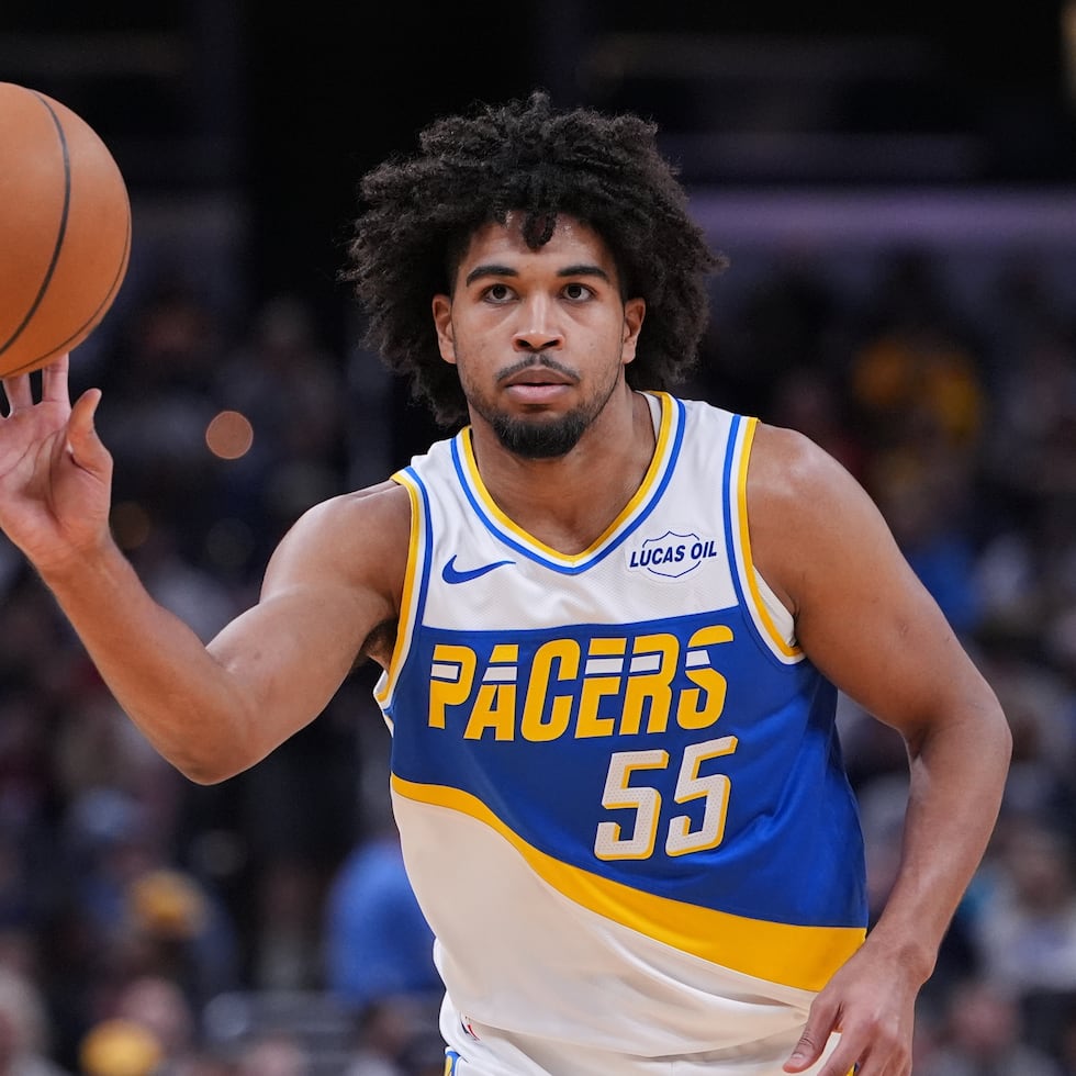 El escolta boricua Ethan Thompson tuvo un contrato de dos vías con los Pacers de Indiana en 2025-26.