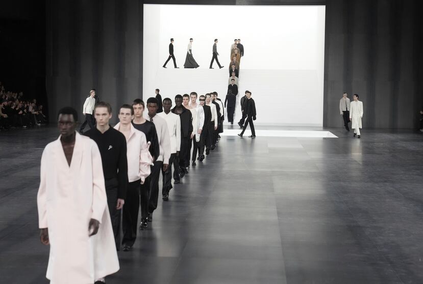 Parte de la colección masculina Dior Homme Otoño-Invierno 2025-2026, presentada en París el pasado viernes.