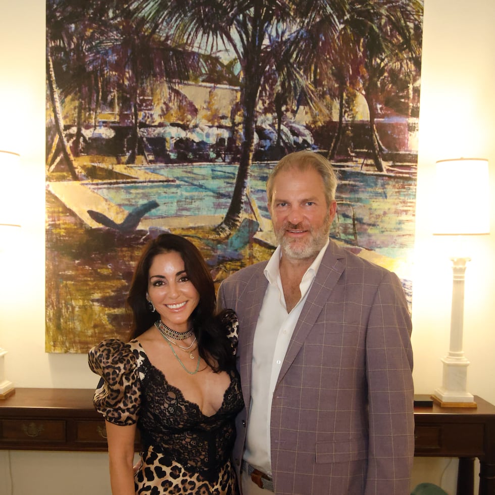 Sofía y Peter Westmeyer, anfitriones de la velada y mecenas del Museo de Arte de Ponce.