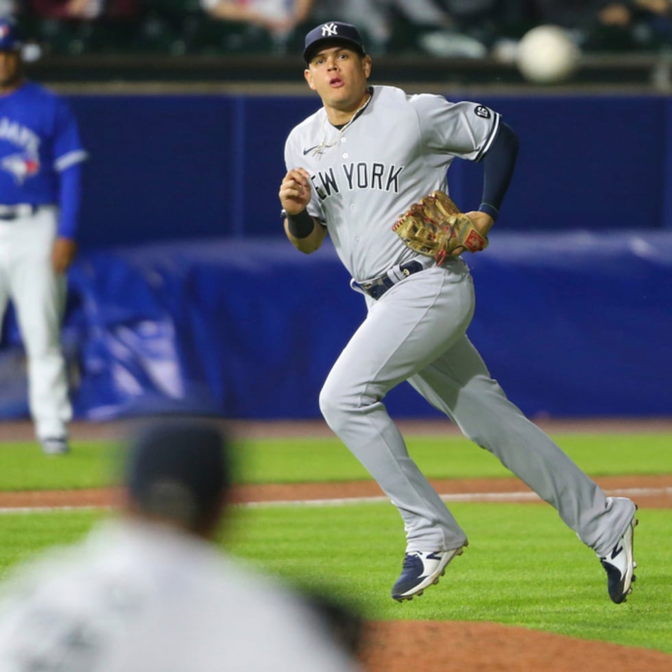 Gio Urshela, aquí en uniforme de los Yankees, militó con ocho distintas organizaciones en las Mayores.