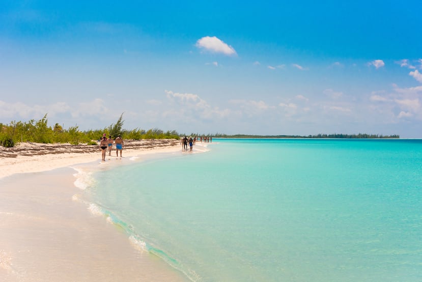 Playa Paraíso, en Cayo Largo, Cuba