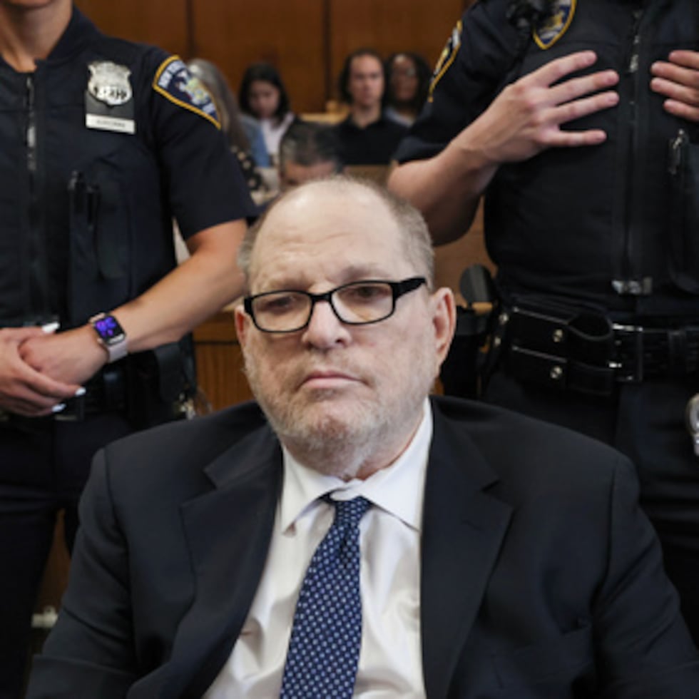 Harvey Weinstein comparece ante el tribunal penal de Manhattan el viernes 15 de mayo de 2026, en Nueva York. (Timothy A. Clary/Pool Photo vía AP)