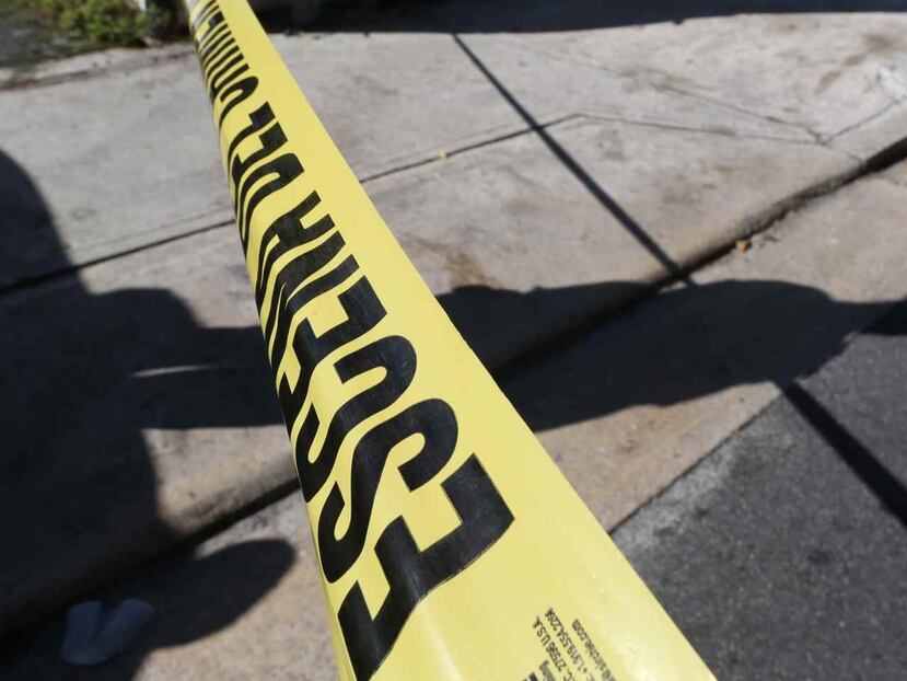 Escena de un crimen en una foto de archivo.