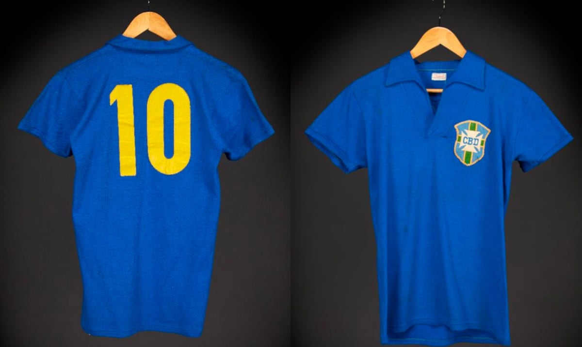 Sotheby's subastará camiseta de Pelé de la final del Mundial de 1958