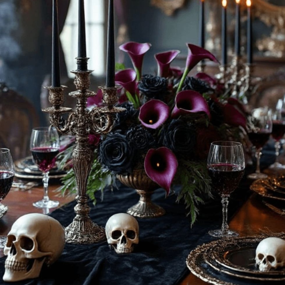 La tendencia de la decoración "gótica elegante" propone o una estética más adulta y sofisticada