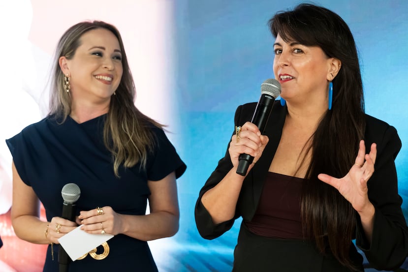 Leyra González, editora de Magacín, junto a la cineasta Glorimar Marrero.