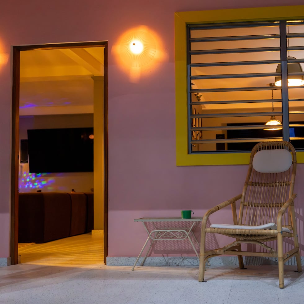 The house as it appeared during the residency held in Puerto Rico.