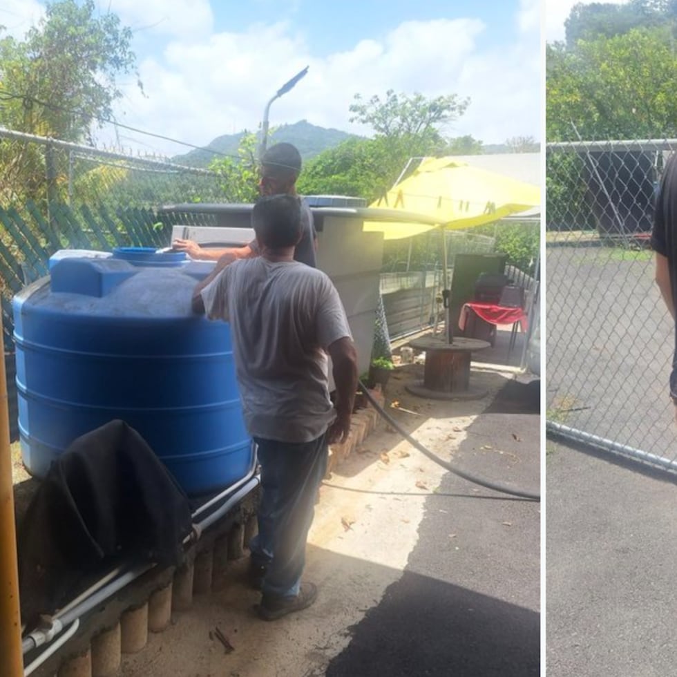 Fotos compartidas por el alcalde de Bayamón, Ramón Luis Rivera, al exponer que familias en sectores rurales de su municipio llevan ocho meses perdiendo el servicio de agua durante los fines de semana.