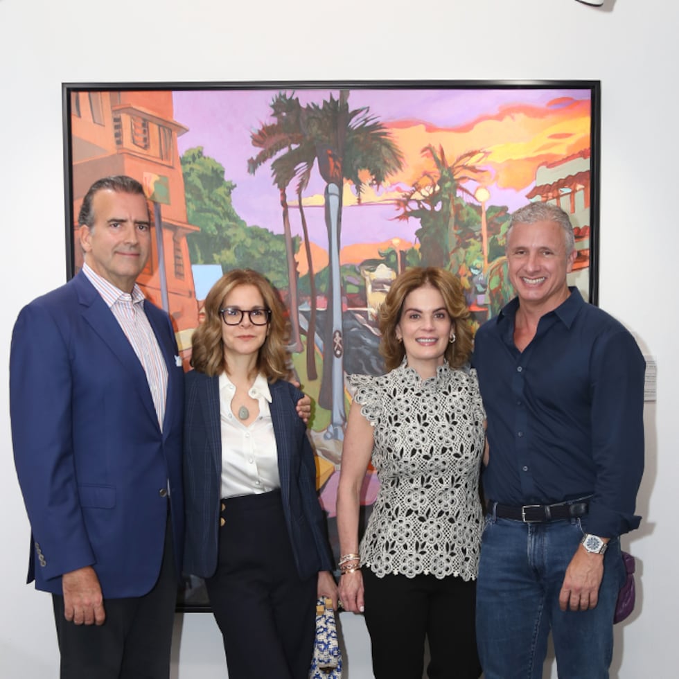 José Carrión, Gloria Benítez, Marianela Martínez y Carlos Díaz Vivó