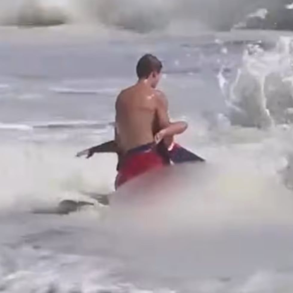 Momento en que ocurrió el rescate en Seabright.