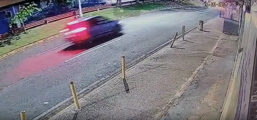 Imagen del auto que se fue a la fuga.