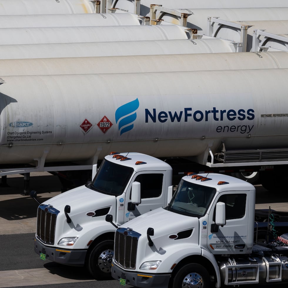 Natural gas operations require trucking the fuel to various generating units.