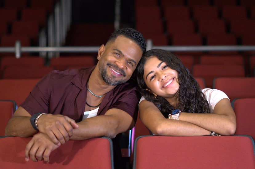 Jasond y su hija menor, Ainhoa Calderón.