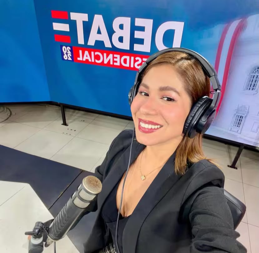 Katyusca Torres Aybar, periodista de la emisora de radio local "Exitosa", se encontraba transmitiendo en vivo desde el sexto piso de un edificio cuando ocurrió el terremoto.