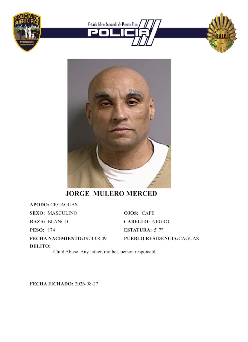 Contra Jorge E. Mulero Merced, de 52 años y quien fue excarcelado para enfrentar la imputación, y contra Kimberly Merced González, de 24 y madre de la menor, pesan cargos de maltrato.