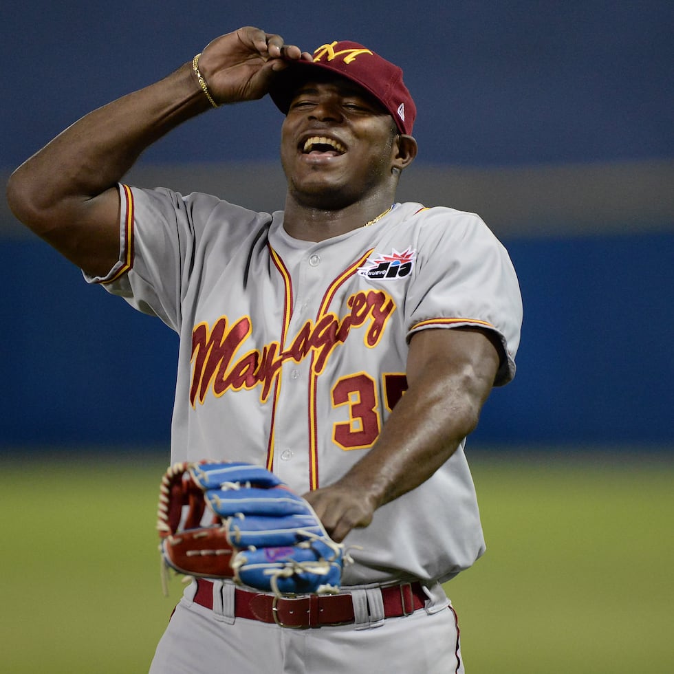 Yasiel Puig vistió el uniforme de los Indios de Mayagüez en la temporada 2012-13.