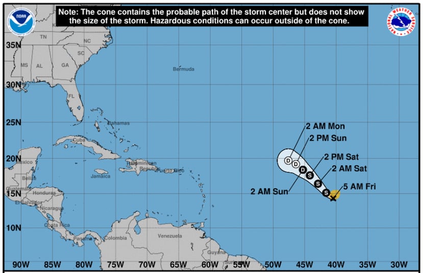 La tormenta tropical Sean