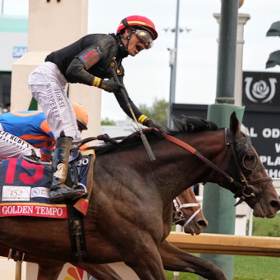 Golden Tempo (19), montado por José L. Ortiz partirá por el puesto 9 en el Belmont Stakes.
