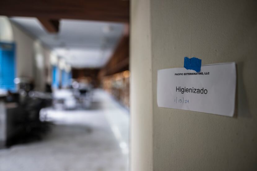 Las áreas que ya han sido trabajadas se identifican con un papel.