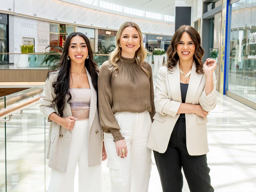 De izquierda a derecha, Carla Arango, asistente de Mercadeo; Irene Muñiz, gerente de Mercadeo y Turismo; Tatiana Escalera, especialista sénior de Mercadeo y Auspicios, de The Mall of San Juan.