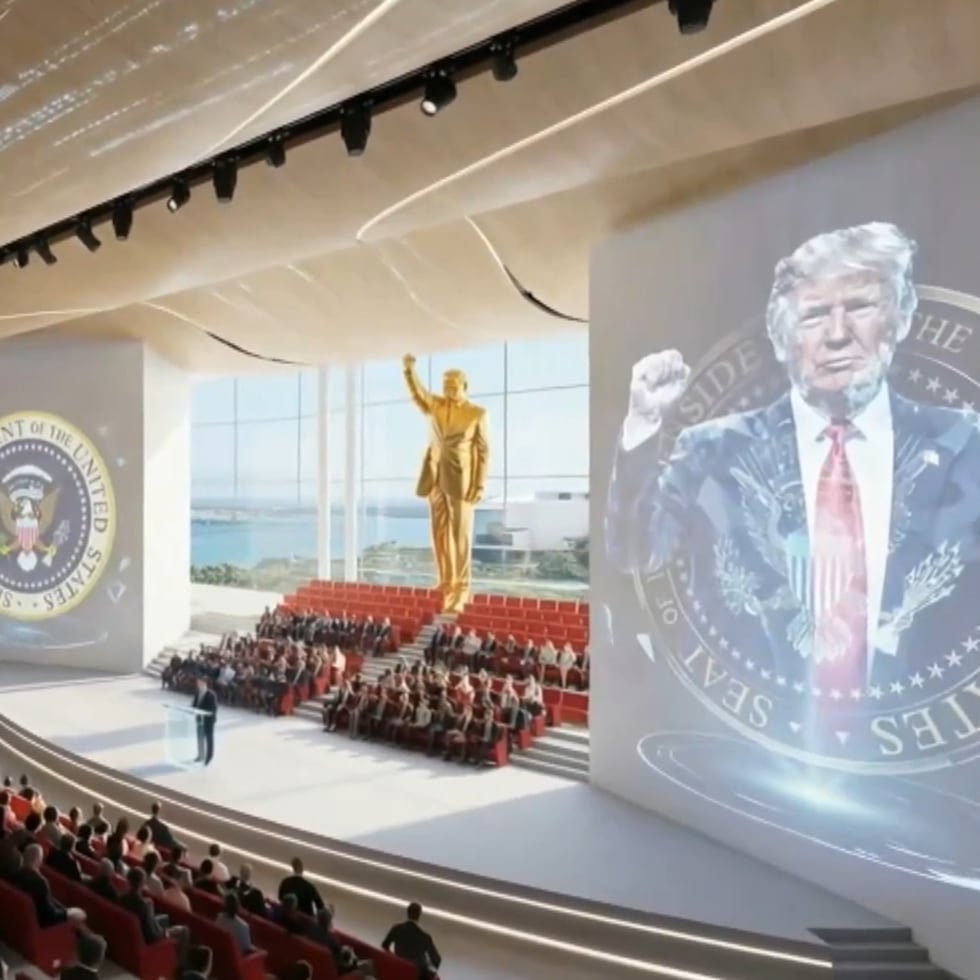 El presidente de Estados Unidos, Donald Trump, compartió el primer rénder de su futura biblioteca presidencial en Miami.