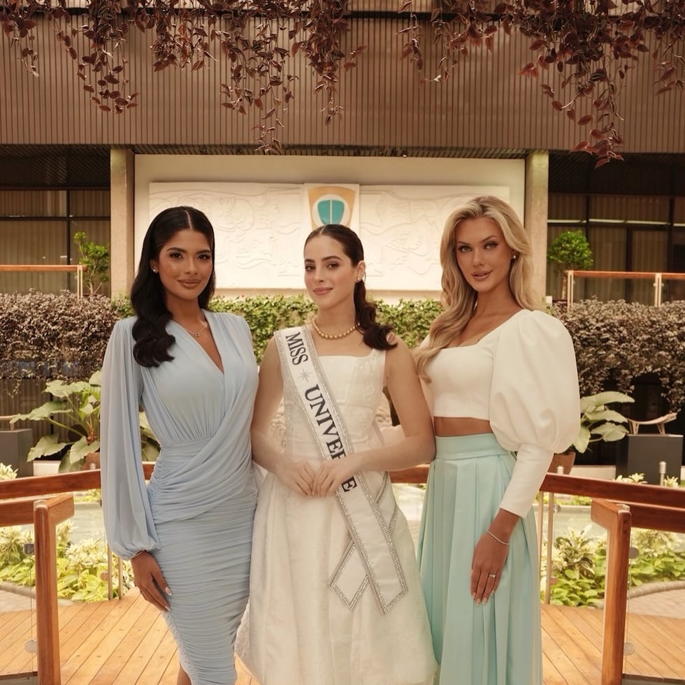 Sheynnis Palacios, Fátima Bosch y Victoria Kjaer.