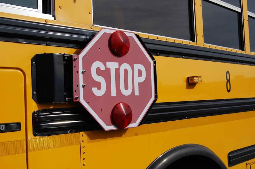 El autobús pertenece a la secundaria Beddingfield, en Wilson. (GFR Media)