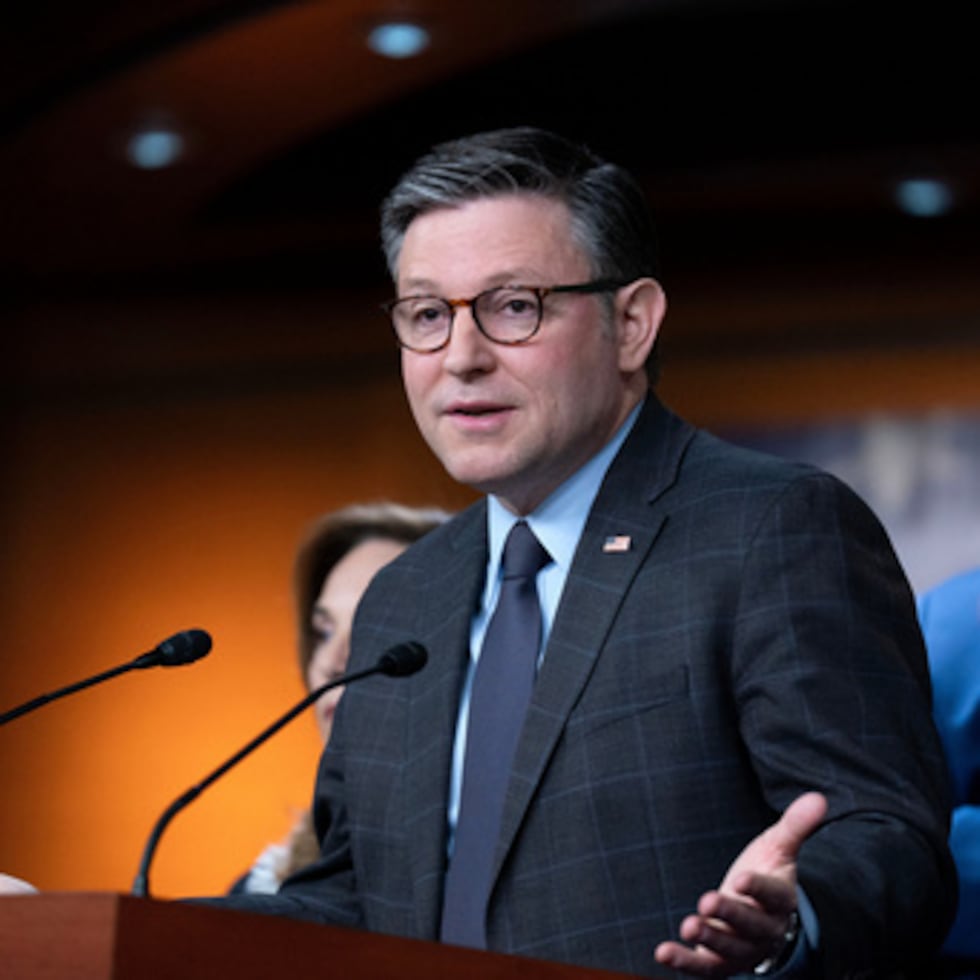 El presidente de la Cámara de Representantes, Mike Johnson.