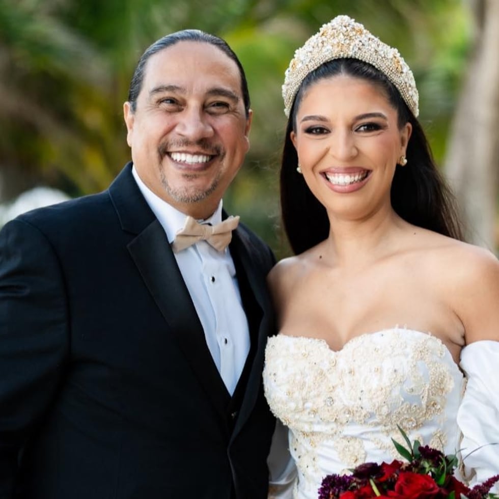 Guillermo Torres junto a su hija Bianka Antonella.