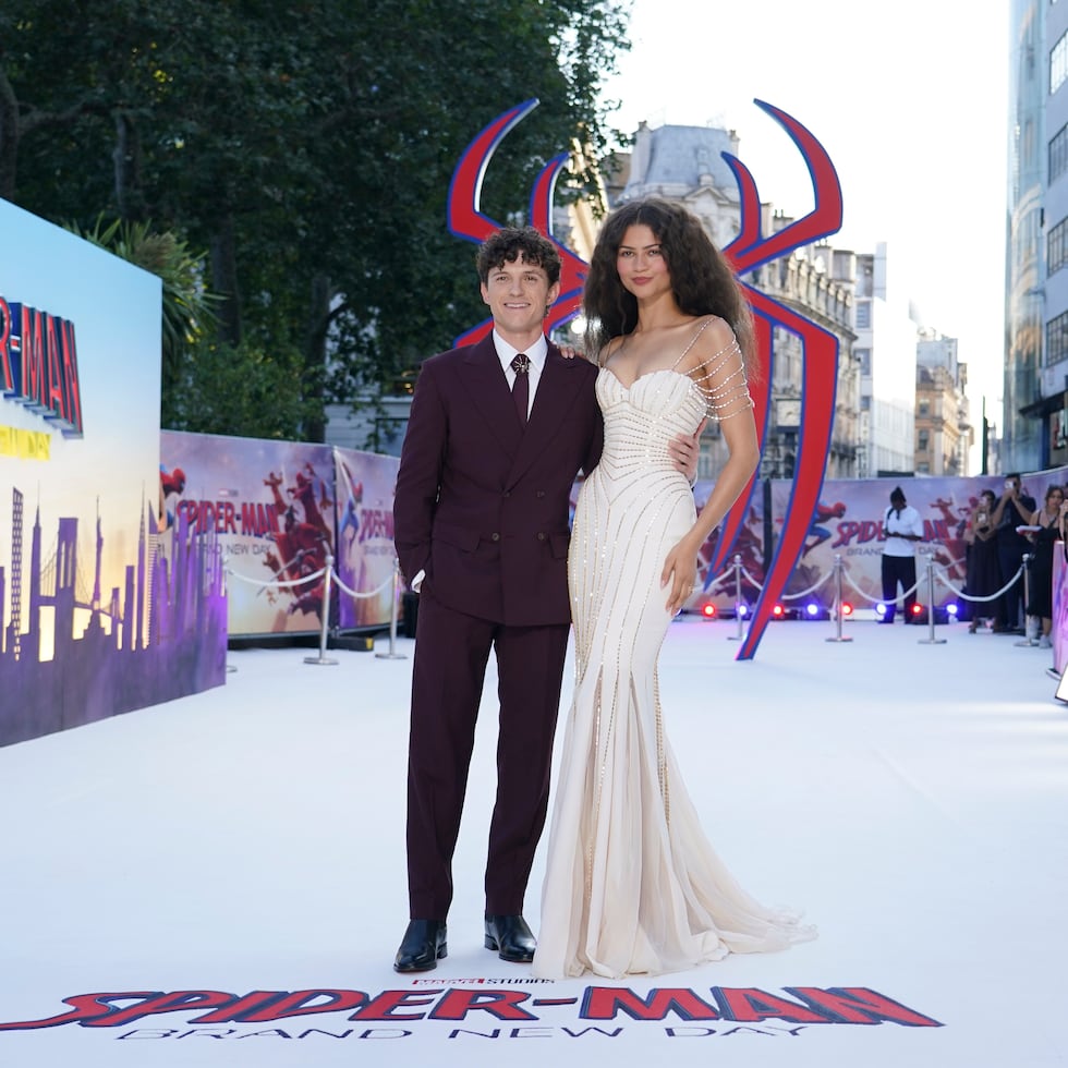 Tom Holland y Zendaya en el estreno de 'Spider-Man: Brand New Day' en Londres.