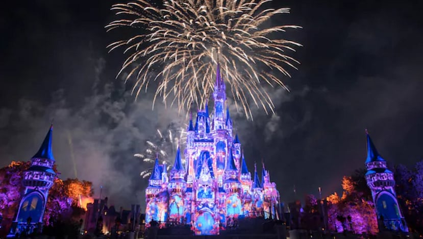 Espectáculo de fuegos artificiales "Happily Ever After" en Magic Kingdom. (Disney)