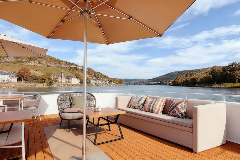 Sun Deck, que cuenta con una gran área al aire libre.