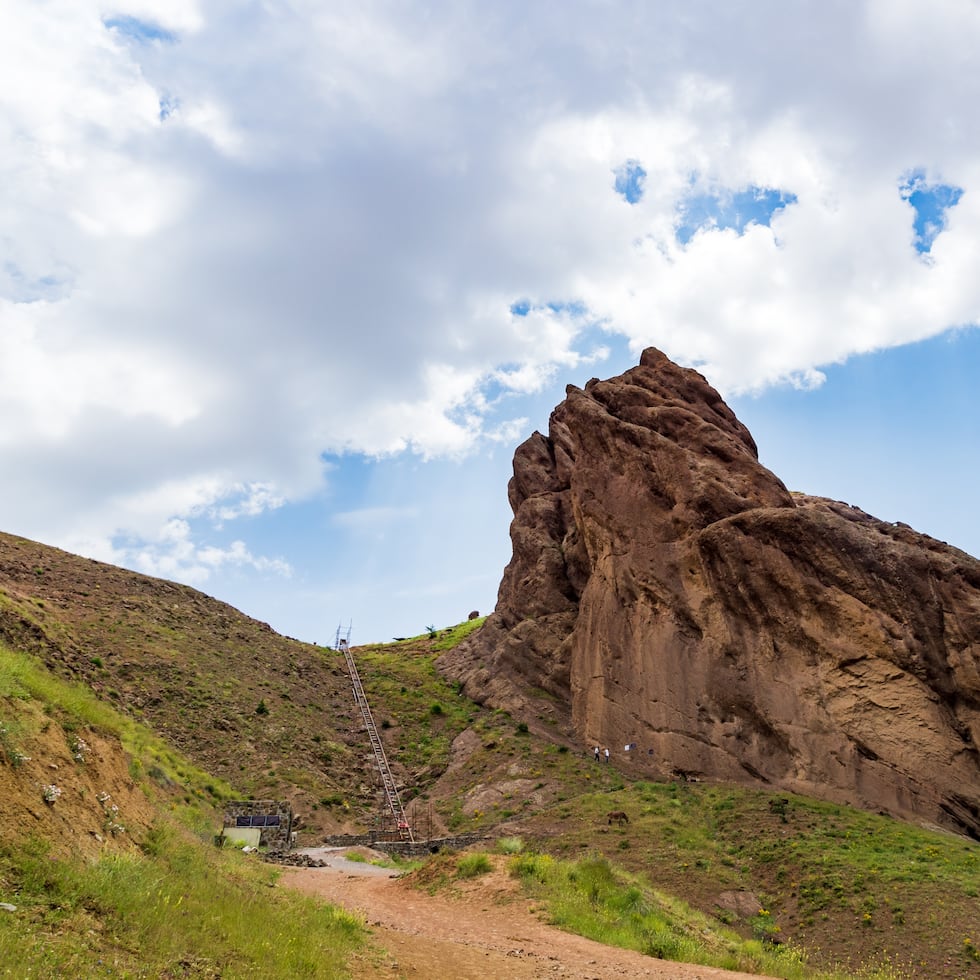 Castillo de Alamut, en Irán.