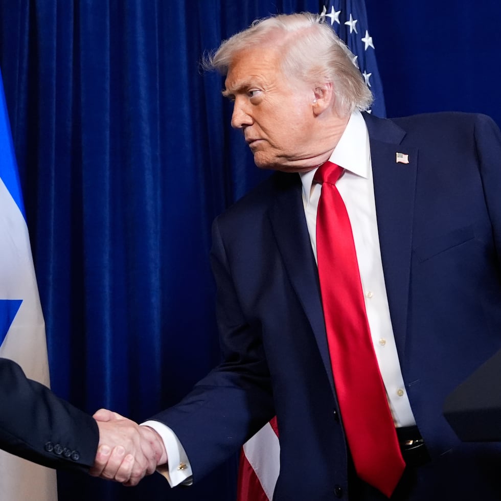 El presidente estadounidense Donald Trump y el primer ministro israelí Benjamin Netanyahu.
