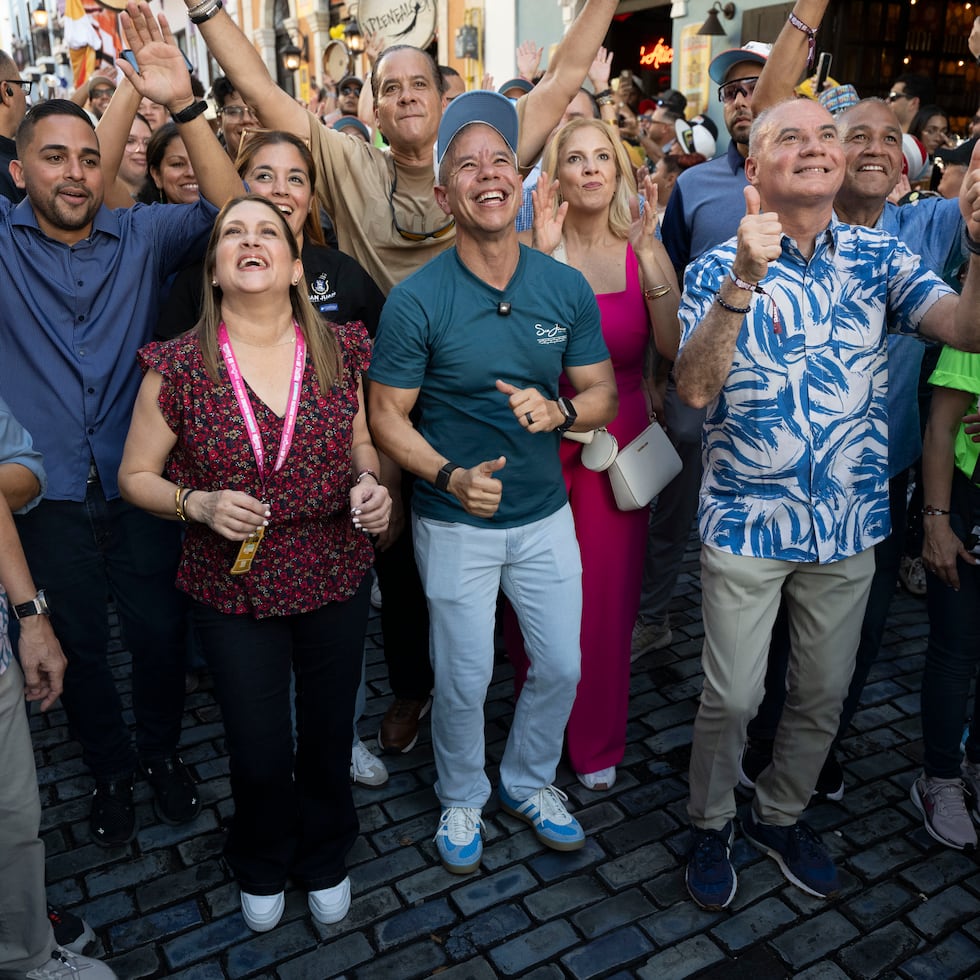 El alcalde Miguel Romero durante el primer día de las fiestas.